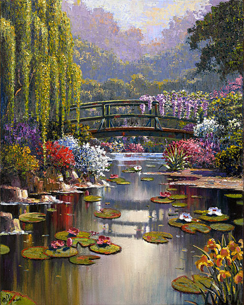 Bob pejman _ Monet's Garden - Morning in Giverny