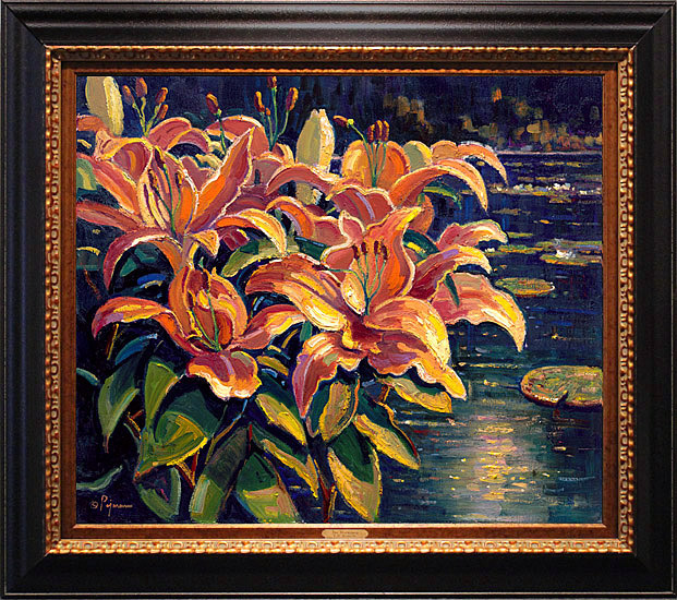 Bob pejman San Marco Tiger Lilies by the Pond