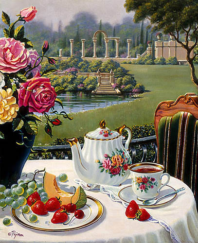 Bob Pejman - Tea In Italian Garden