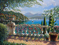 terrace in bellagio